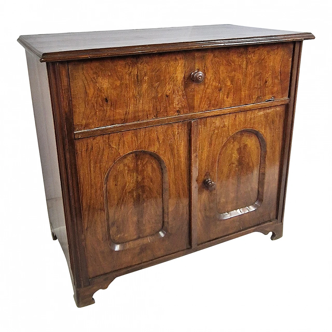 Two-door walnut sideboard, 19th century 4