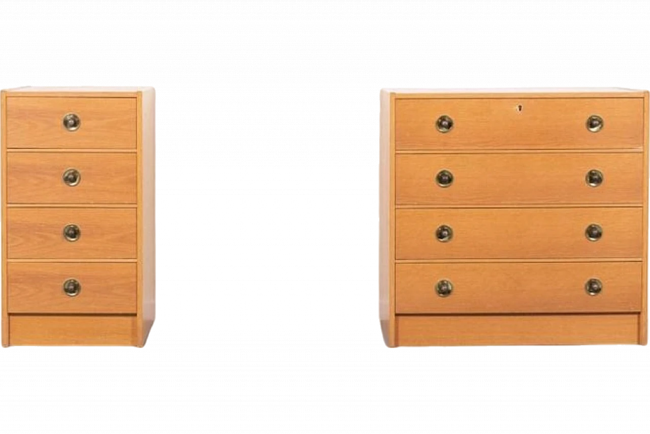 Modern Scandinavian Chest of Drawers, 1960s, Set of 2 10