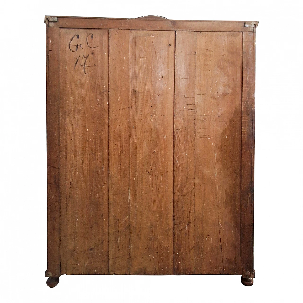 Two-door walnut wardrobe, 19th century 7