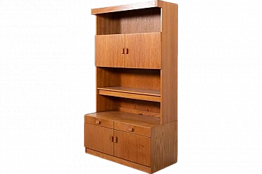 Credenza impiallacciato in teak di Denka, Danimarca