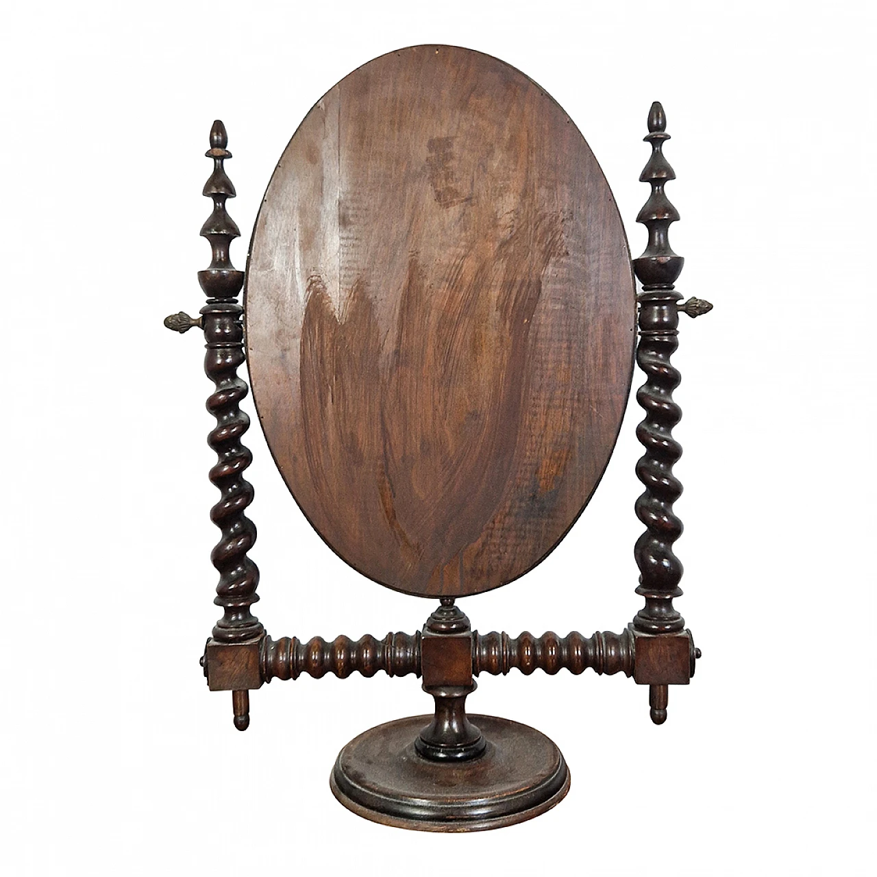 Mirror with wooden base, early 20th century 6