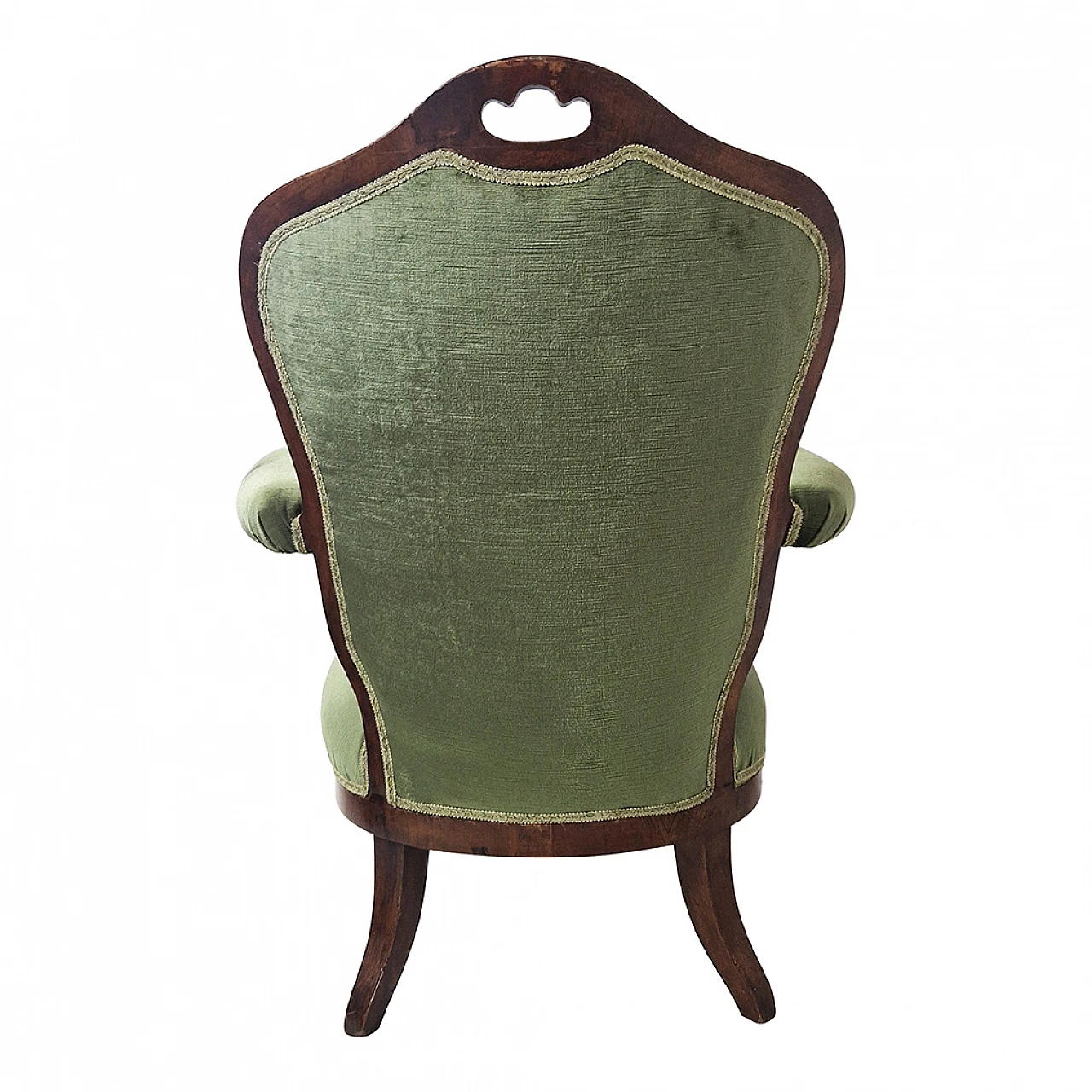 Green desk armchair from the Louis Philippe era, 19th century 7