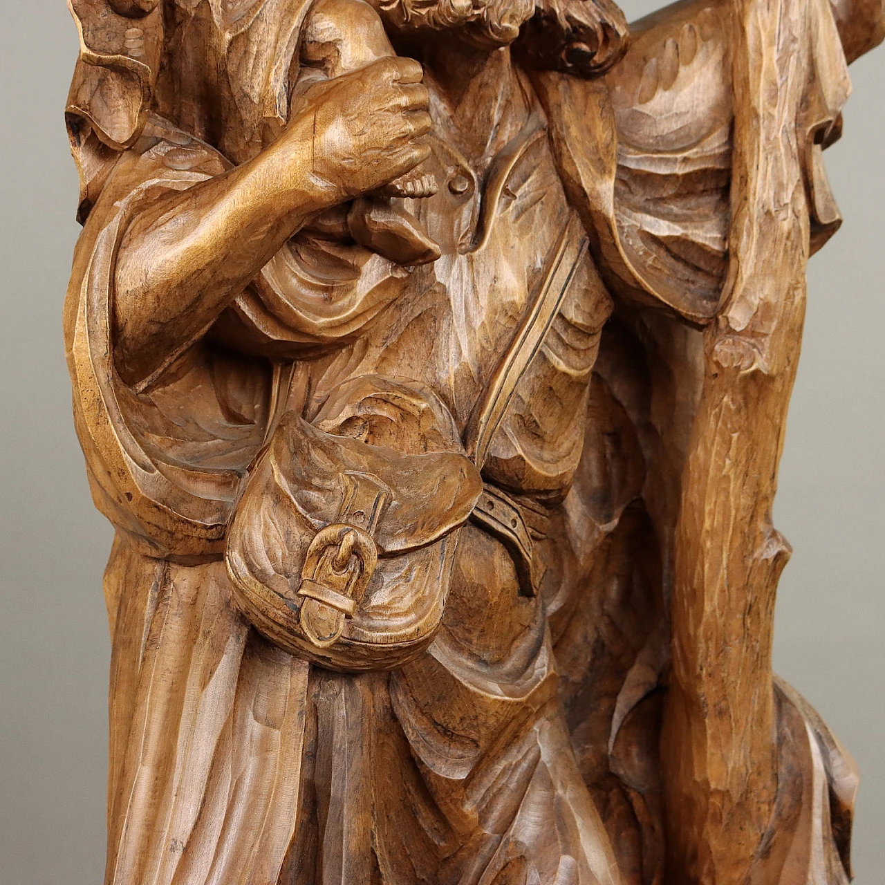 Lime tree wooden sculpture depicting St. Christopher 4