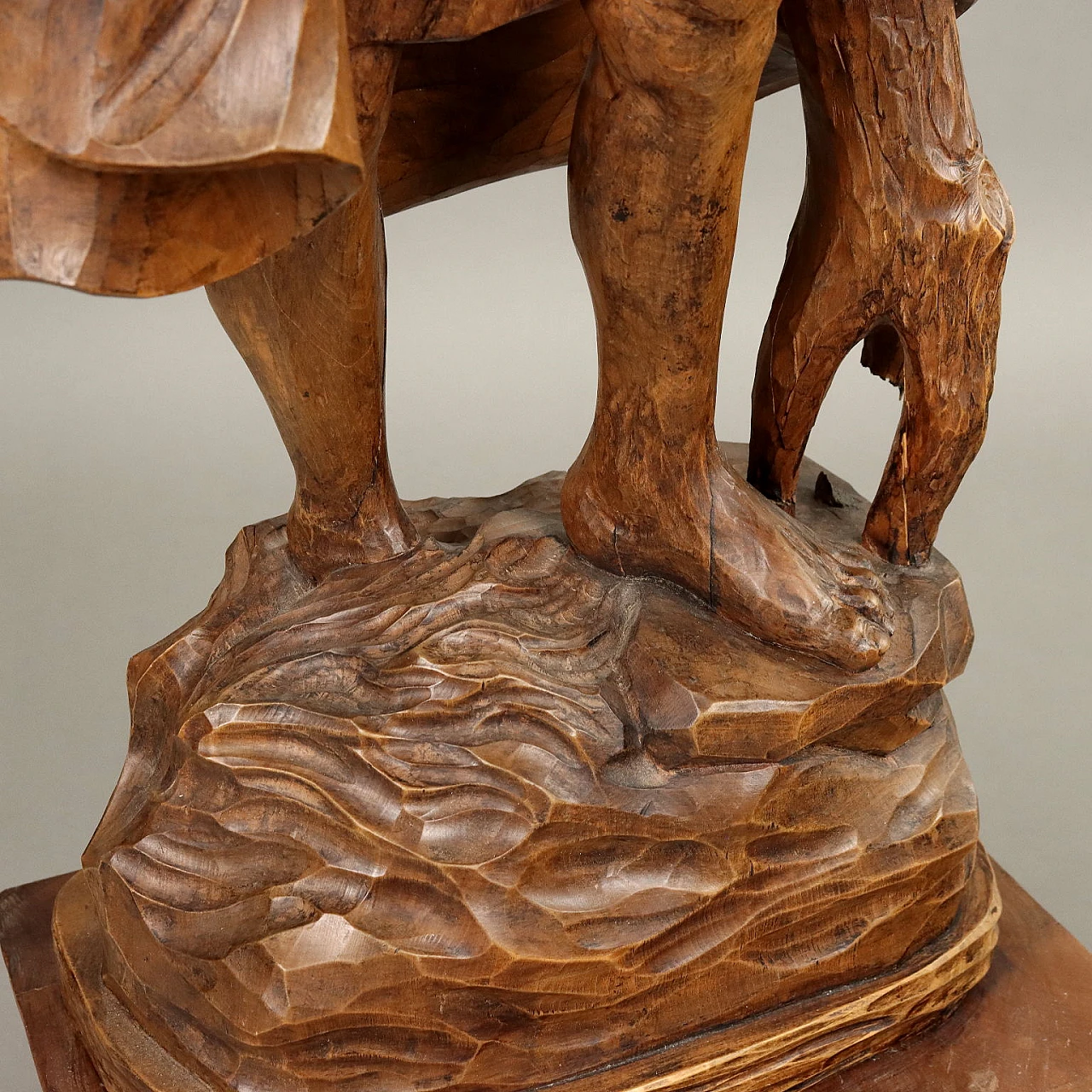 Lime tree wooden sculpture depicting St. Christopher 6