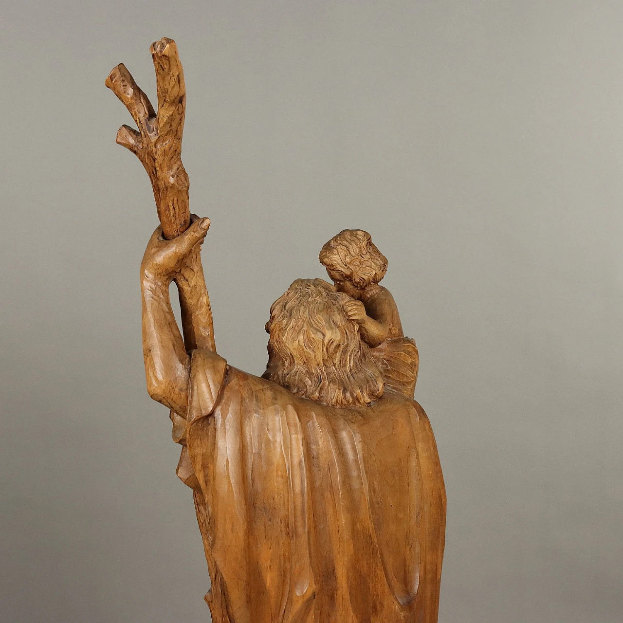 Lime tree wooden sculpture depicting St. Christopher 9