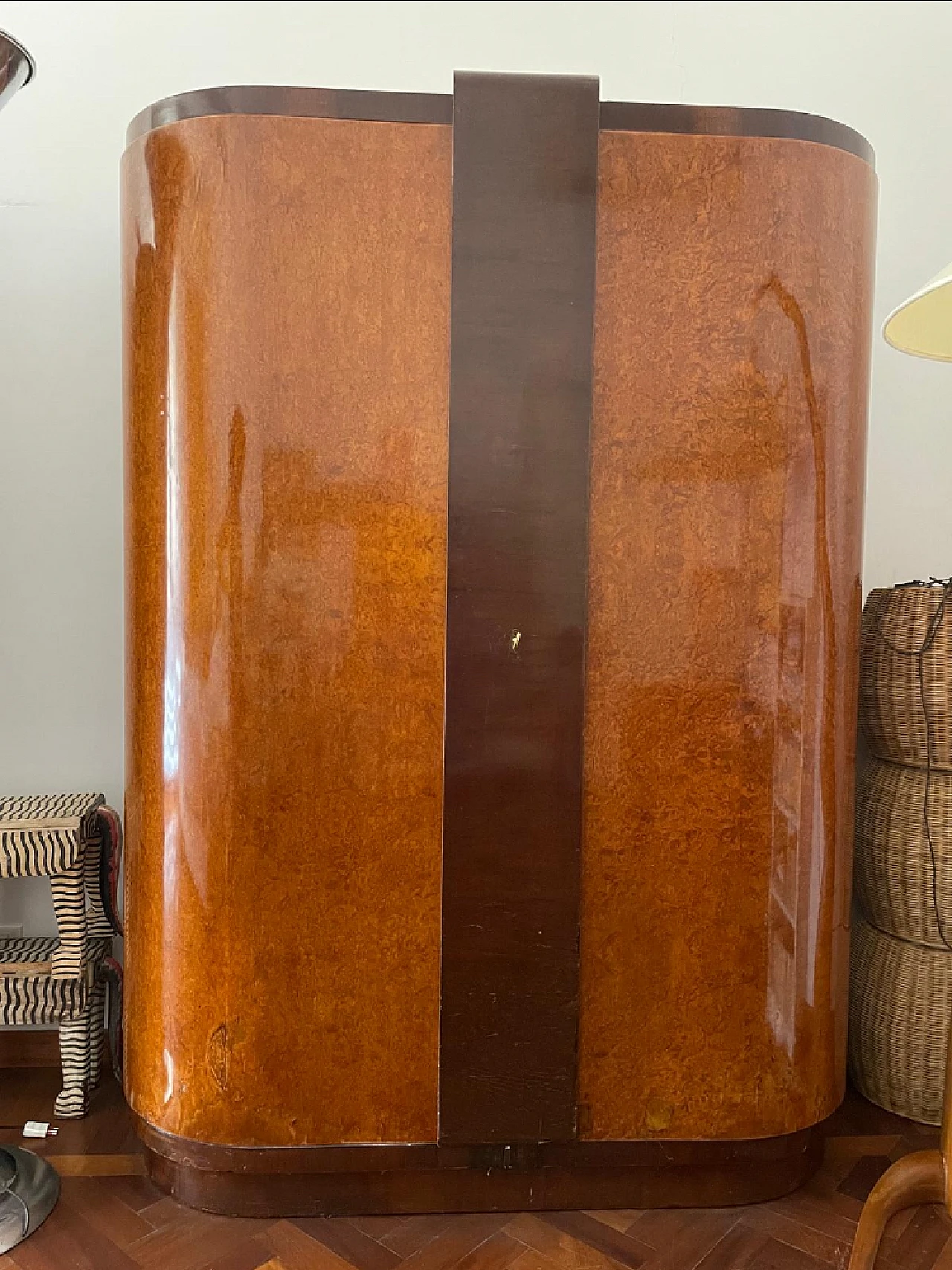 Pair of deco wardrobes, 30s 5