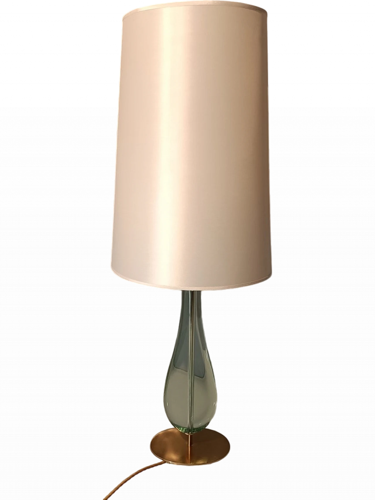 Lampada da tavolo Mod 2206 in ottone e vetro di Max Ingrand per Fontana Arte, anni '50 13