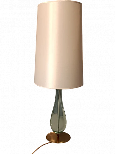 Lampada da tavolo Mod 2206 in ottone e vetro di Max Ingrand per Fontana Arte, anni '50