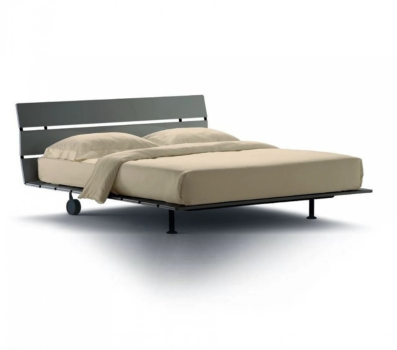 Tadao Double Bed by Vico Magistretti for Flou, Italy, 1993 1