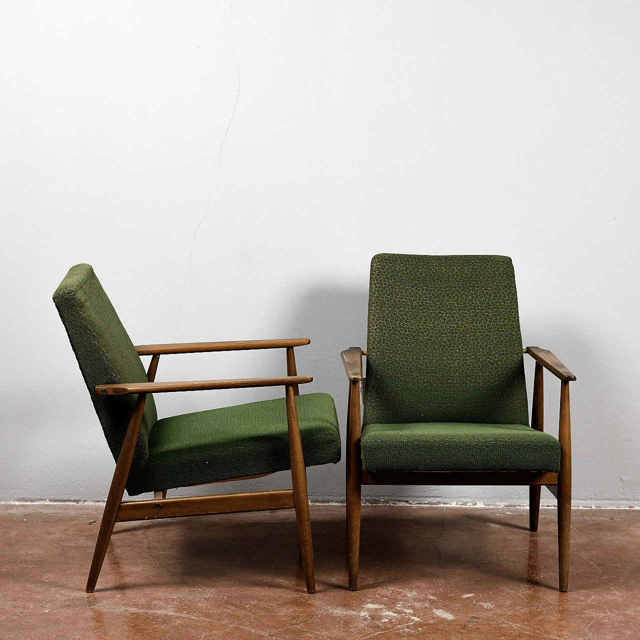 Pair of armchairs in the style of Grete Jalk, 1950s 6