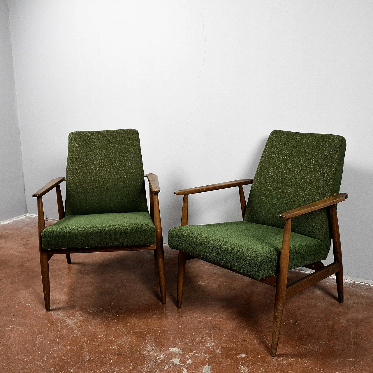 Pair of armchairs in the style of Grete Jalk, 1950s 8