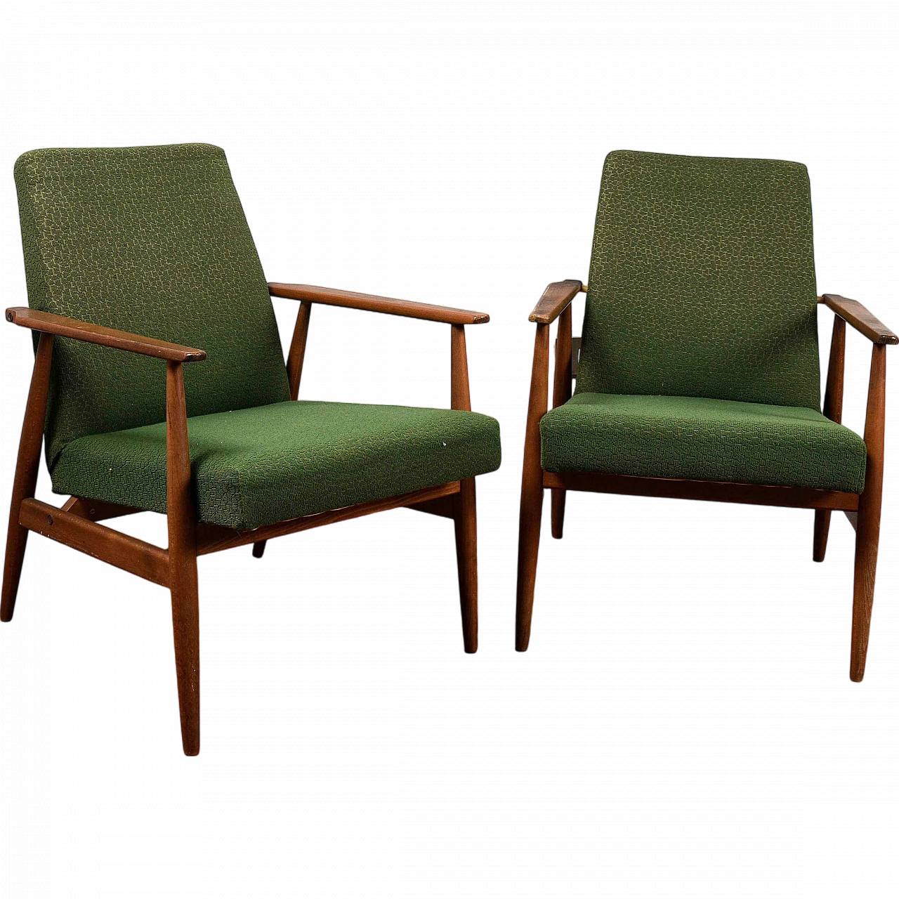 Pair of armchairs in the style of Grete Jalk, 1950s 9