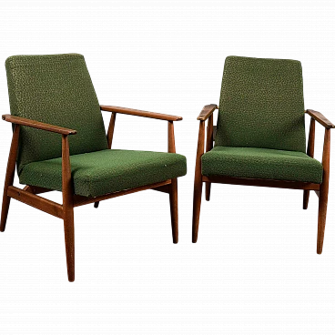 Pair of armchairs in the style of Grete Jalk, 1950s