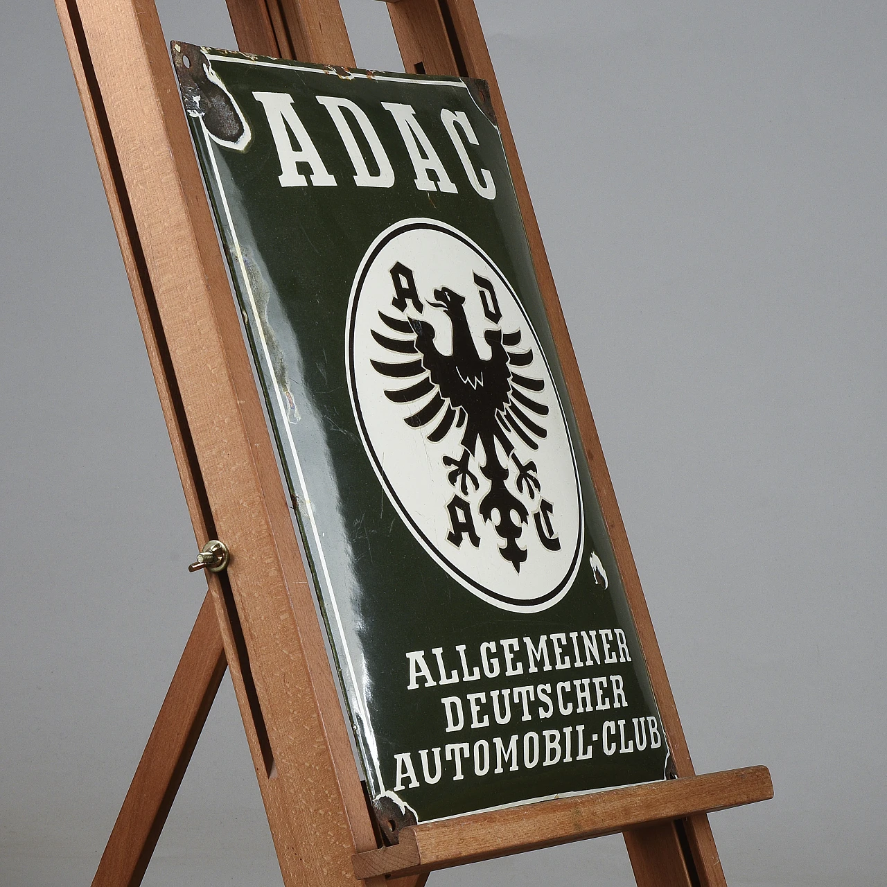 Enamelled metal plaque of Adac Deutscoer Automobil Club 3