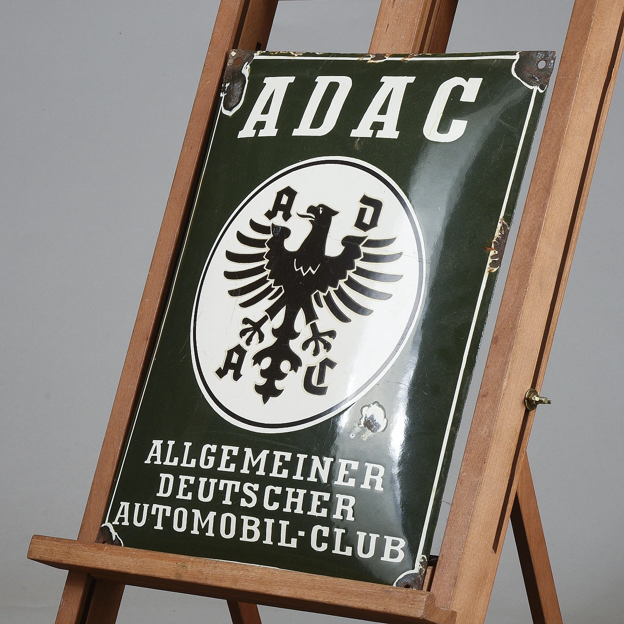 Enamelled metal plaque of Adac Deutscoer Automobil Club 4