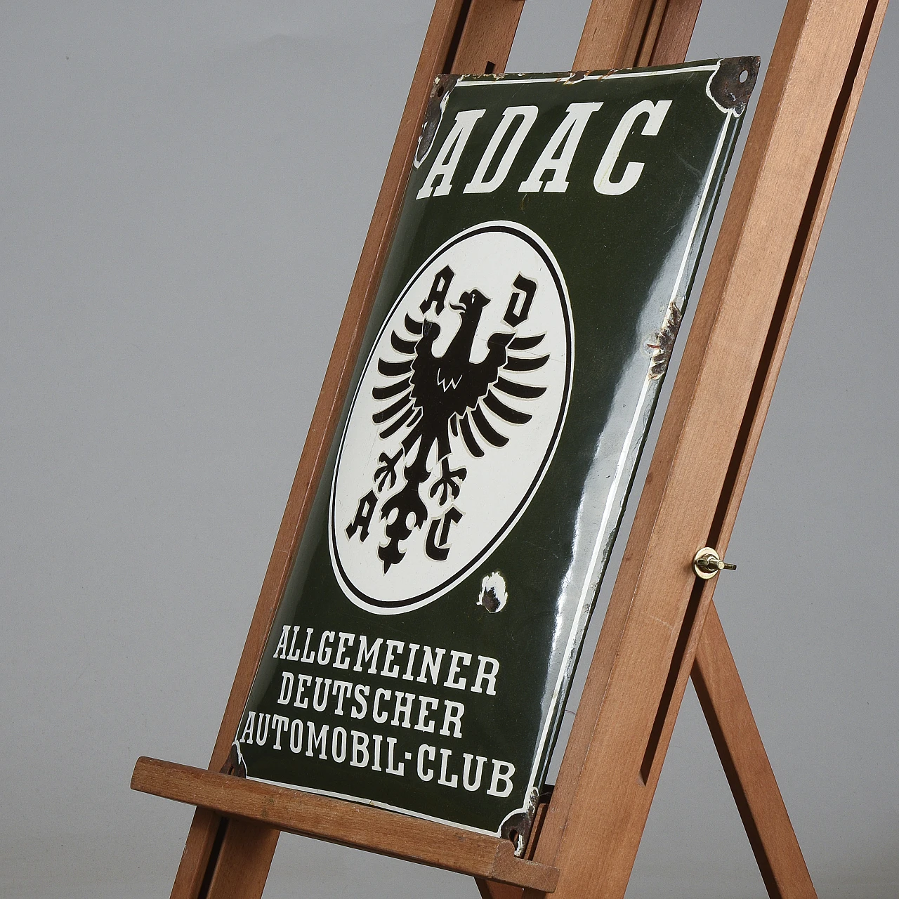 Enamelled metal plaque of Adac Deutscoer Automobil Club 5