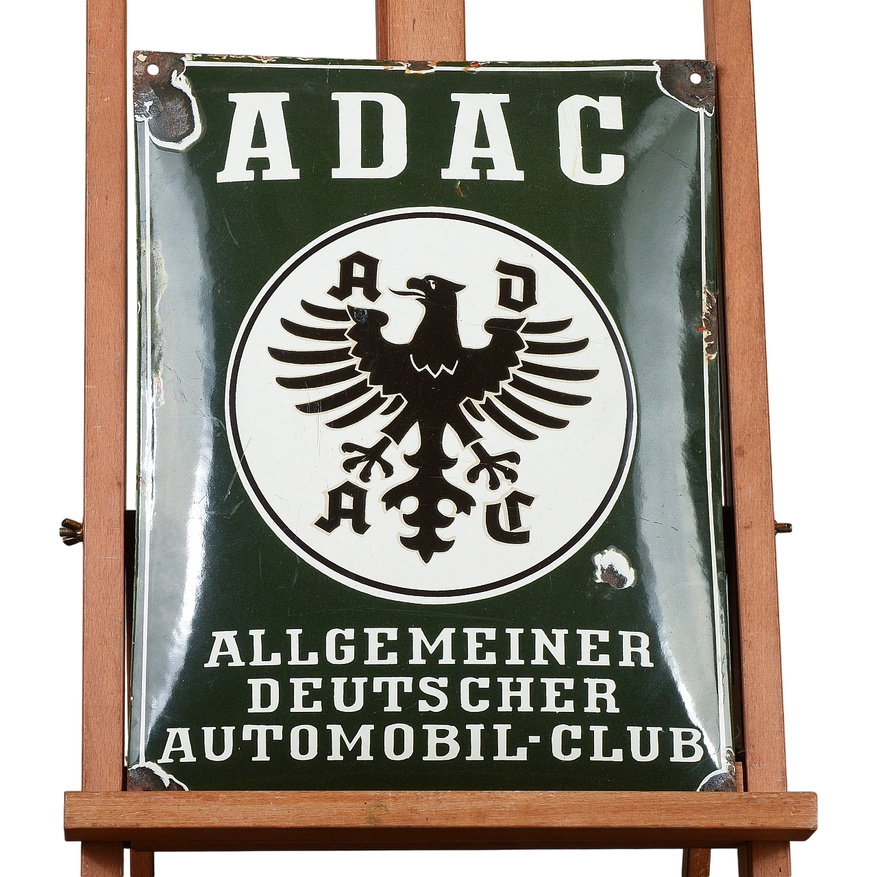 Enamelled metal plaque of Adac Deutscoer Automobil Club 7