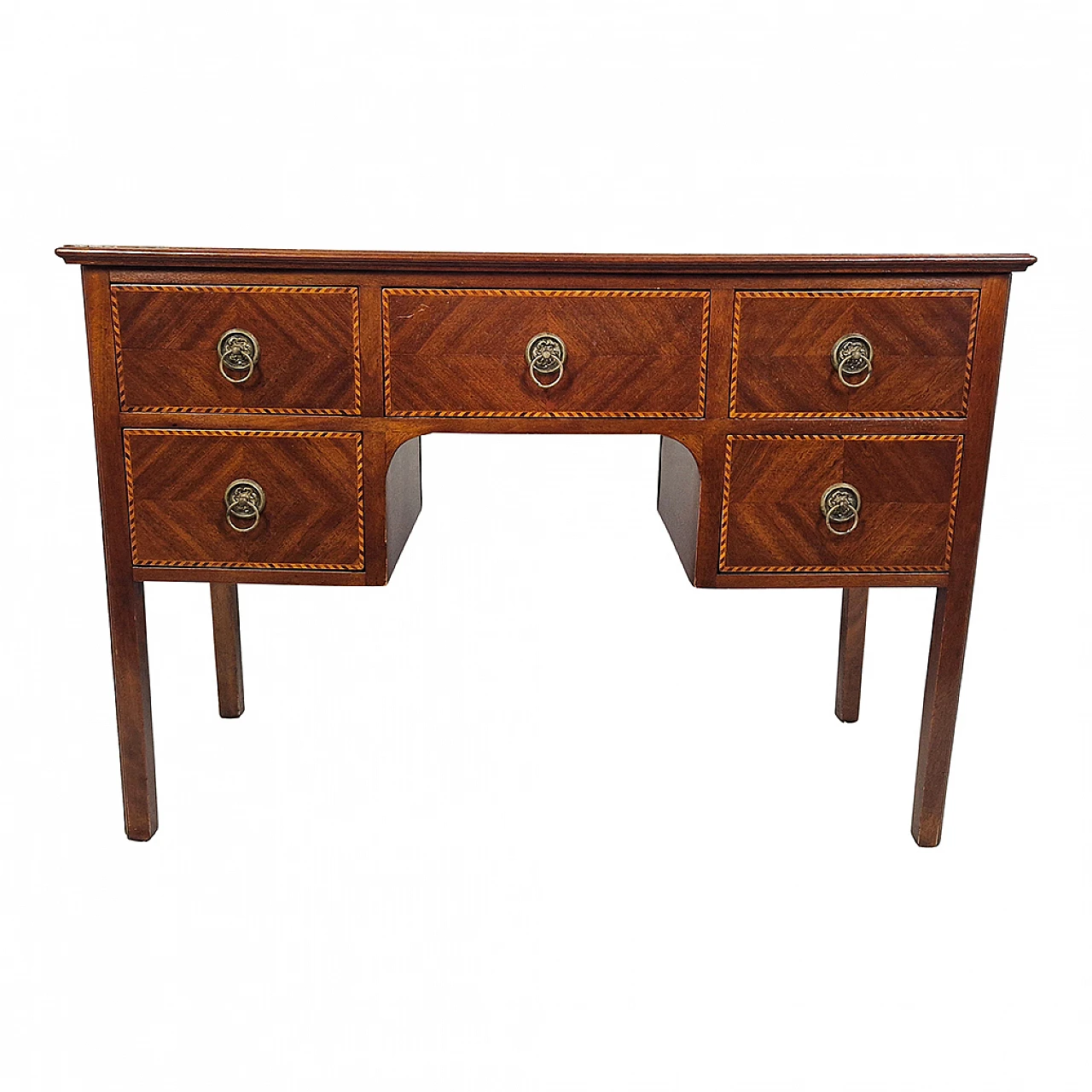 Louis XI style Wooden desk with inlay, '800 1