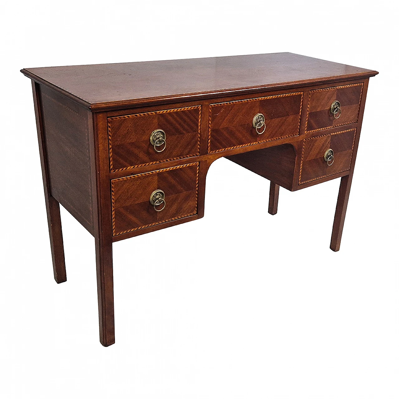 Louis XI style Wooden desk with inlay, '800 4