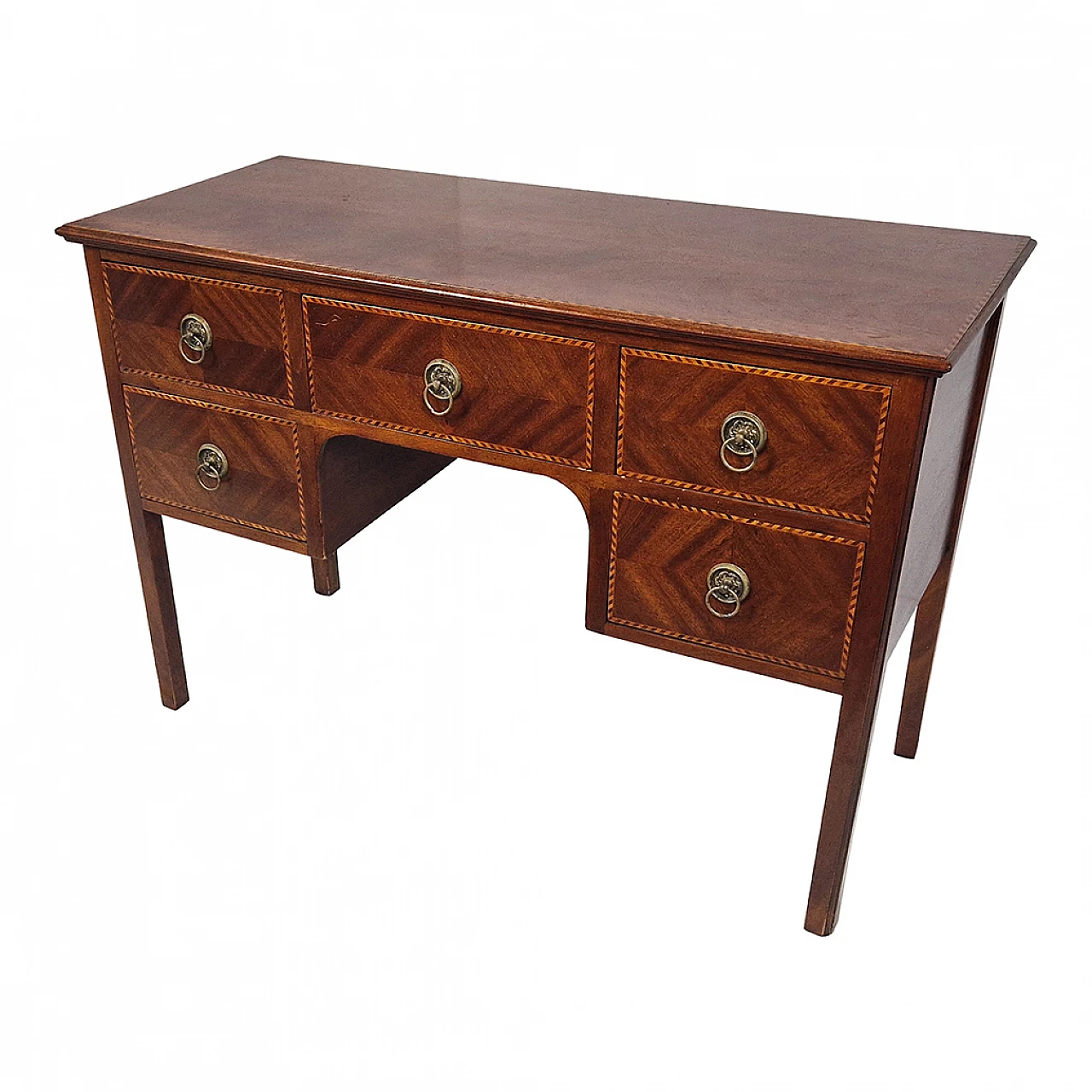 Louis XI style Wooden desk with inlay, '800 5