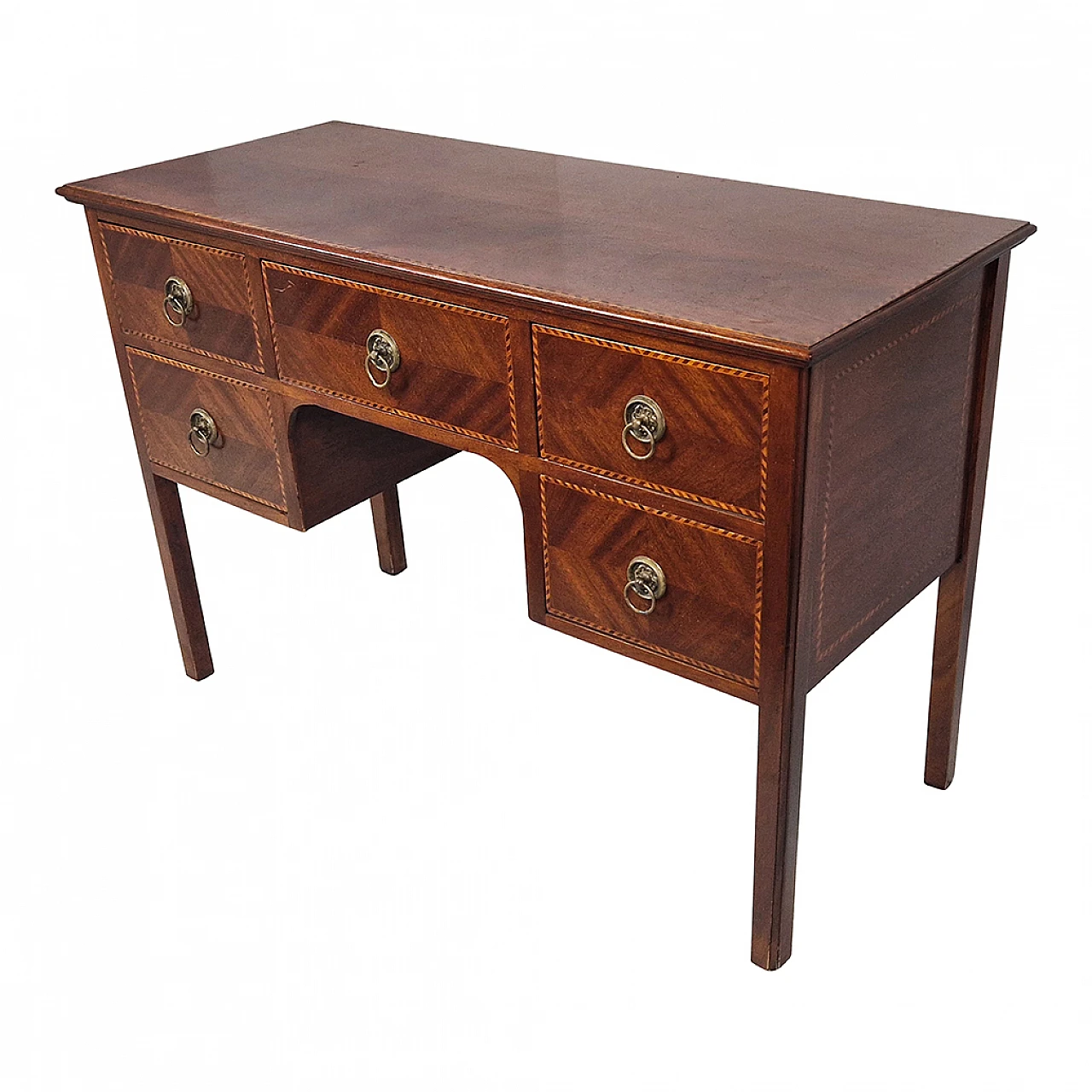 Louis XI style Wooden desk with inlay, '800 6