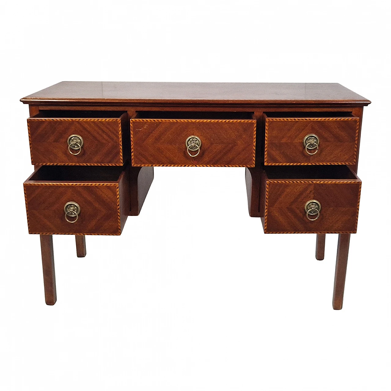 Louis XI style Wooden desk with inlay, '800 7