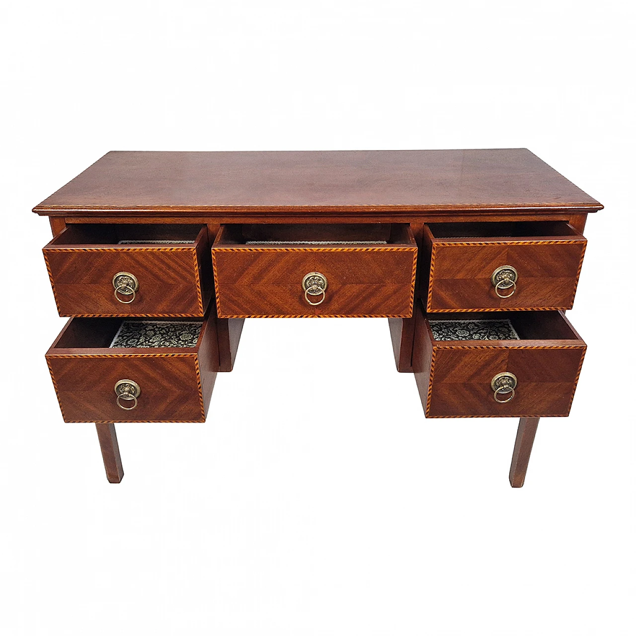 Louis XI style Wooden desk with inlay, '800 9