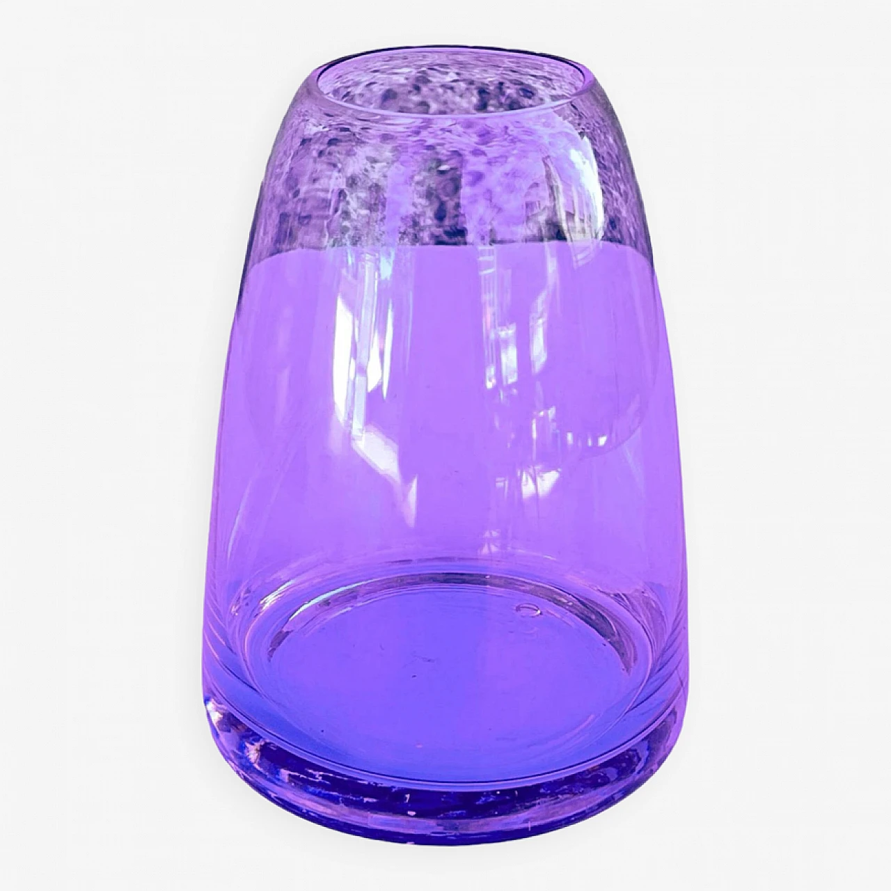 Glass vase by J. Stanik for Zlatno Sklarna, 1980s 3