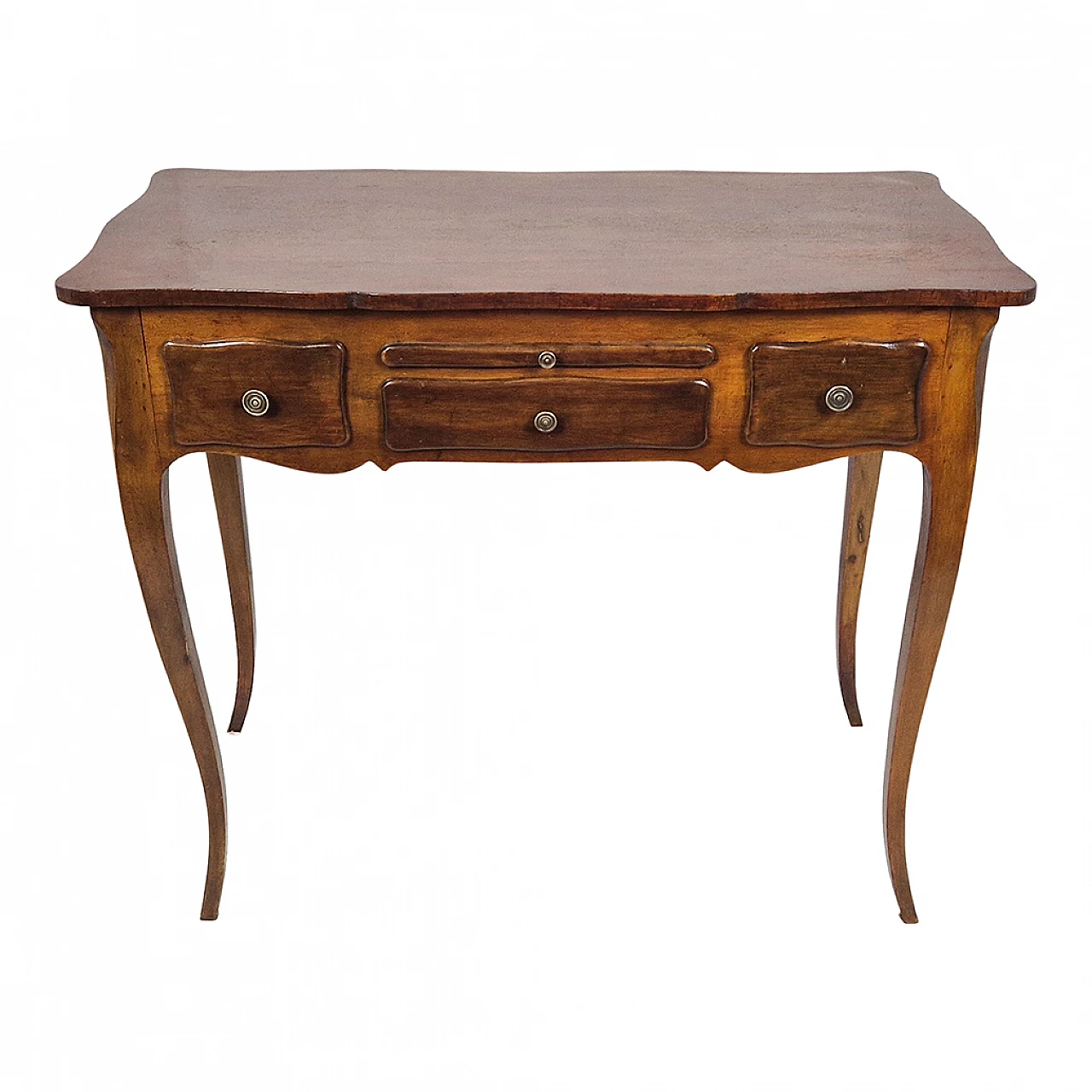 Small Louis XV wooden desk with moved legs, 19th century 5