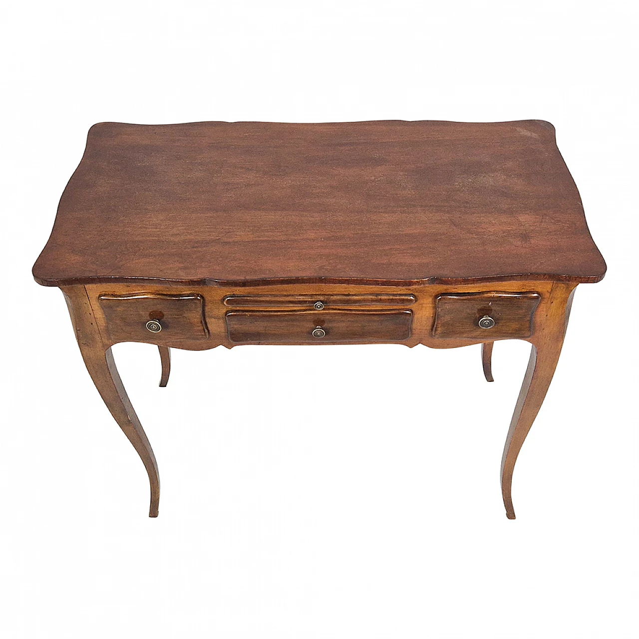 Small Louis XV wooden desk with moved legs, 19th century 7