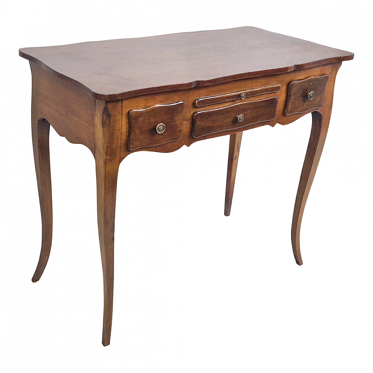 Small Louis XV wooden desk with moved legs, 19th century 11