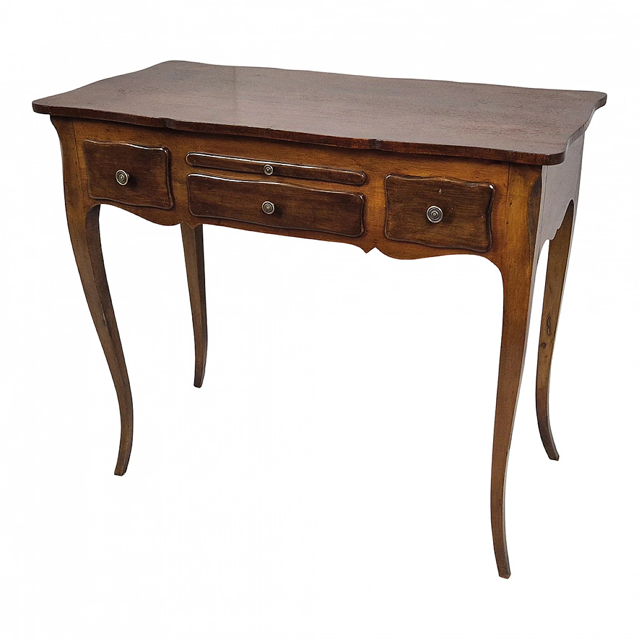 Small Louis XV wooden desk with moved legs, 19th century 13