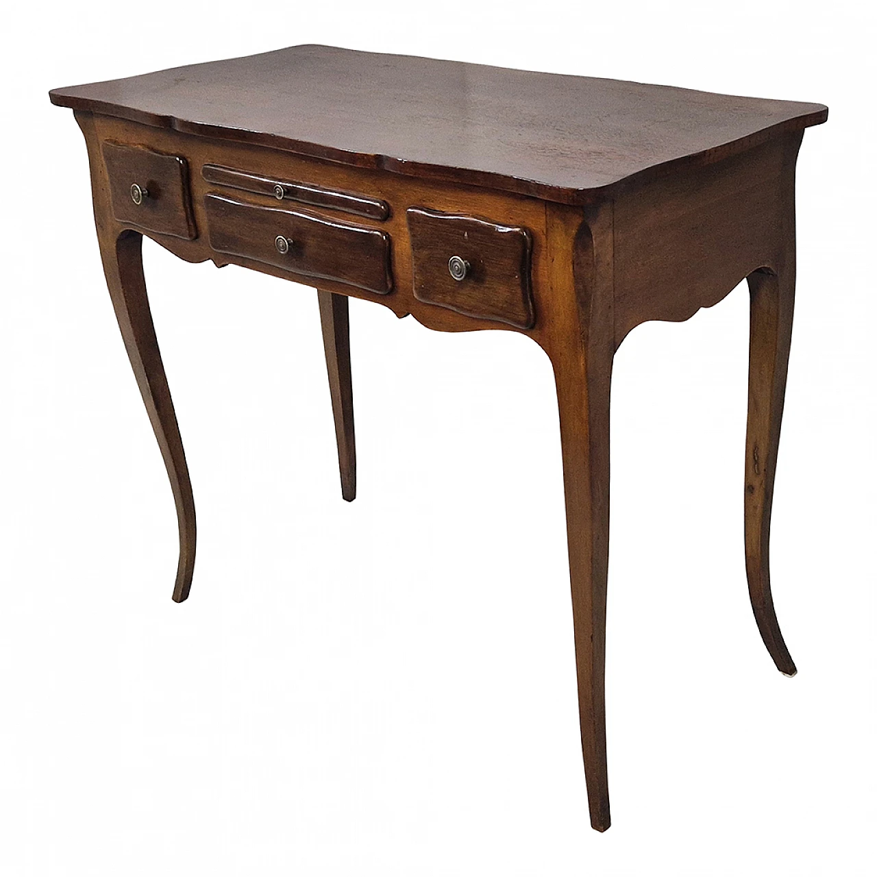 Small Louis XV wooden desk with moved legs, 19th century 15