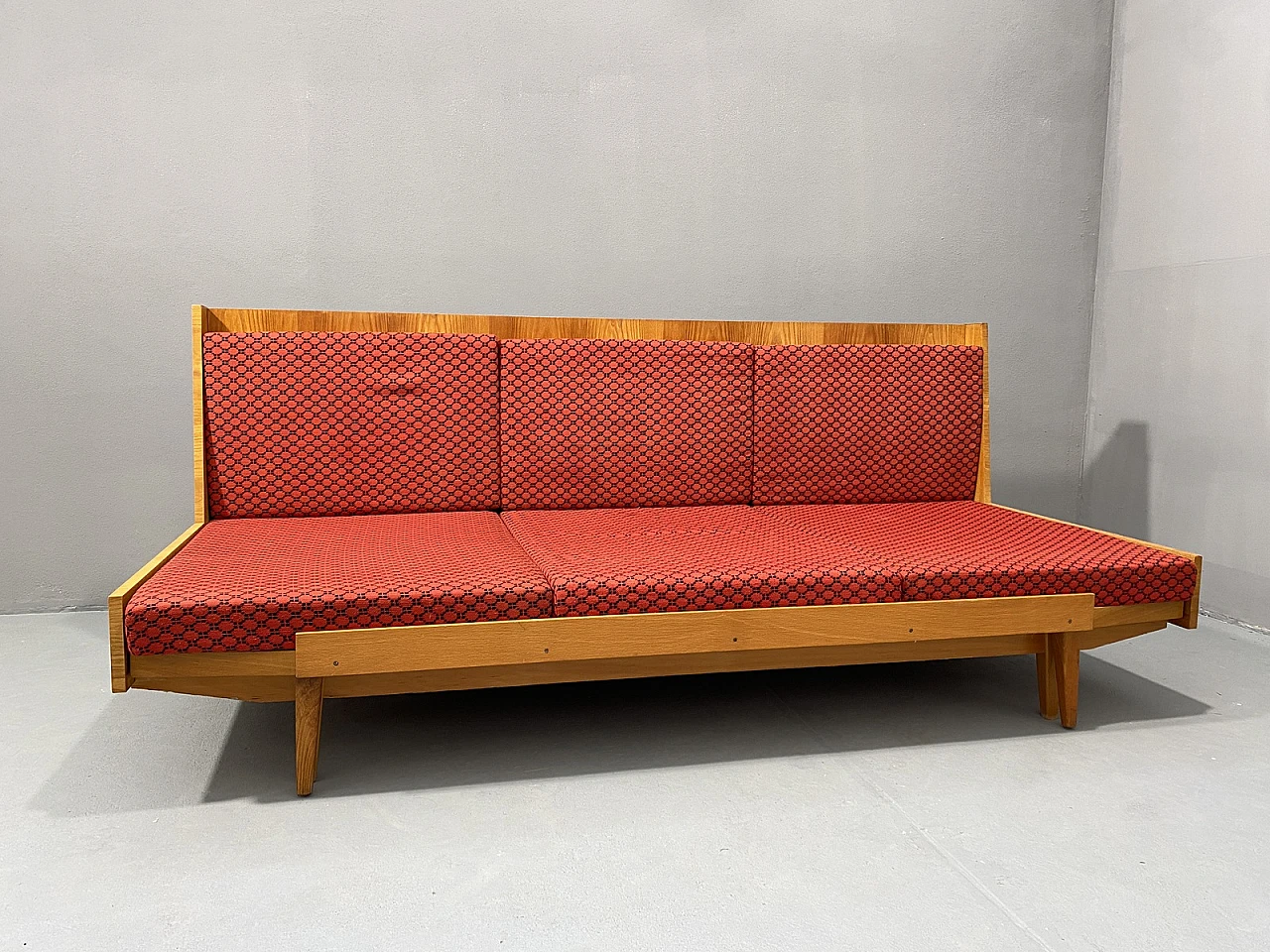 Midcentury Folding Sofabed by Drevotvar, 1970s, Czechoslovakia 2