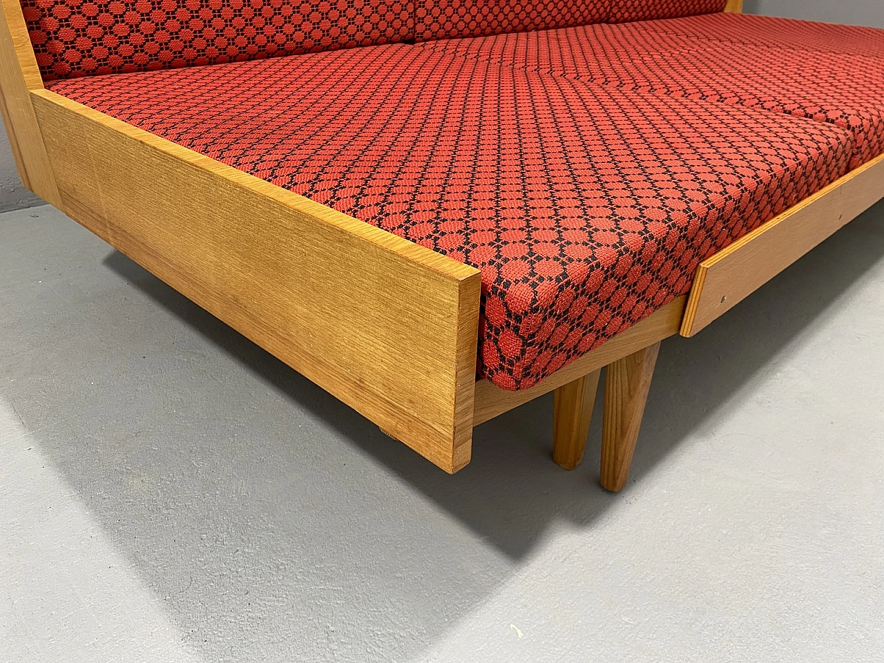 Midcentury Folding Sofabed by Drevotvar, 1970s, Czechoslovakia 7