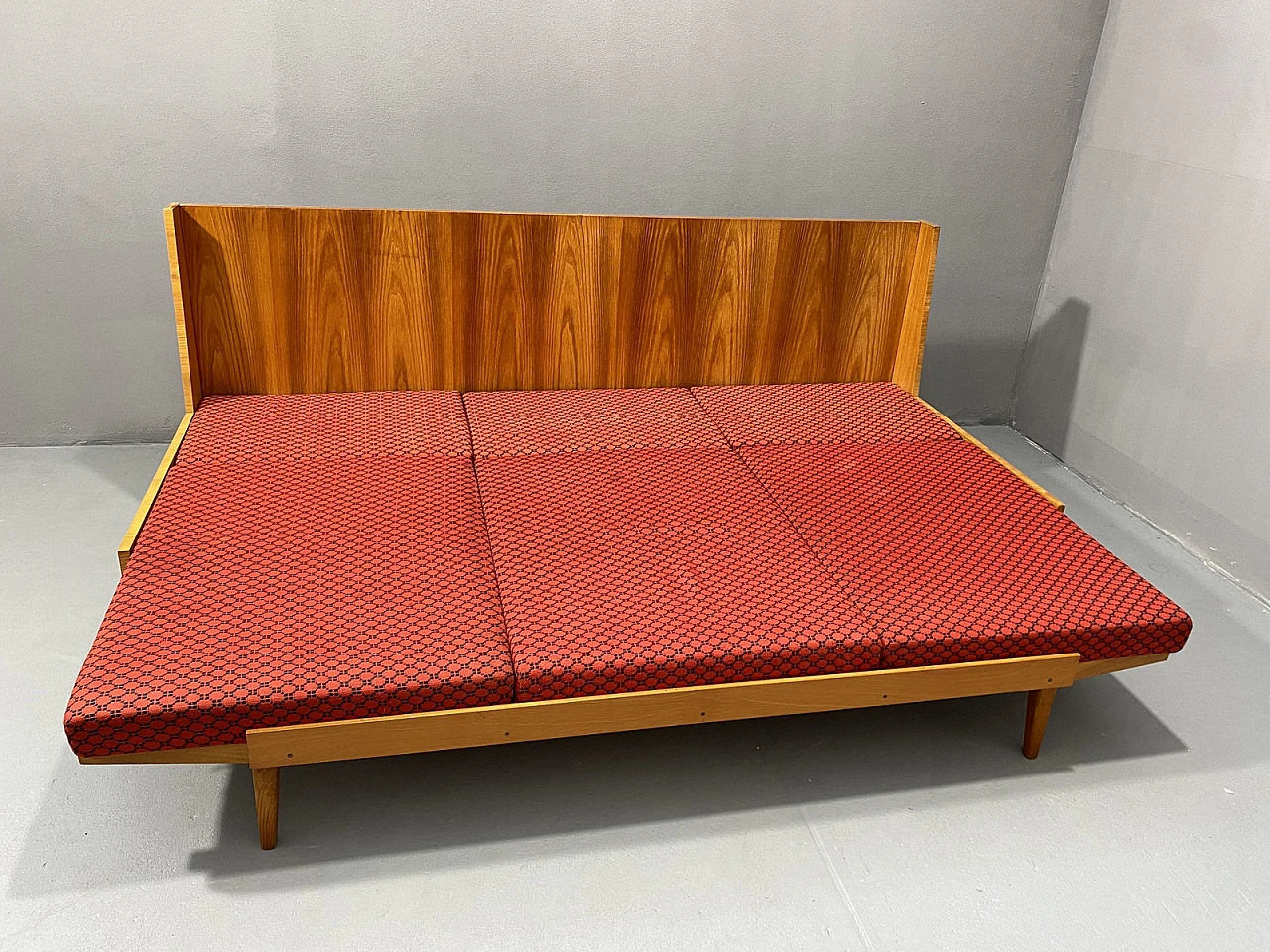 Midcentury Folding Sofabed by Drevotvar, 1970s, Czechoslovakia 16