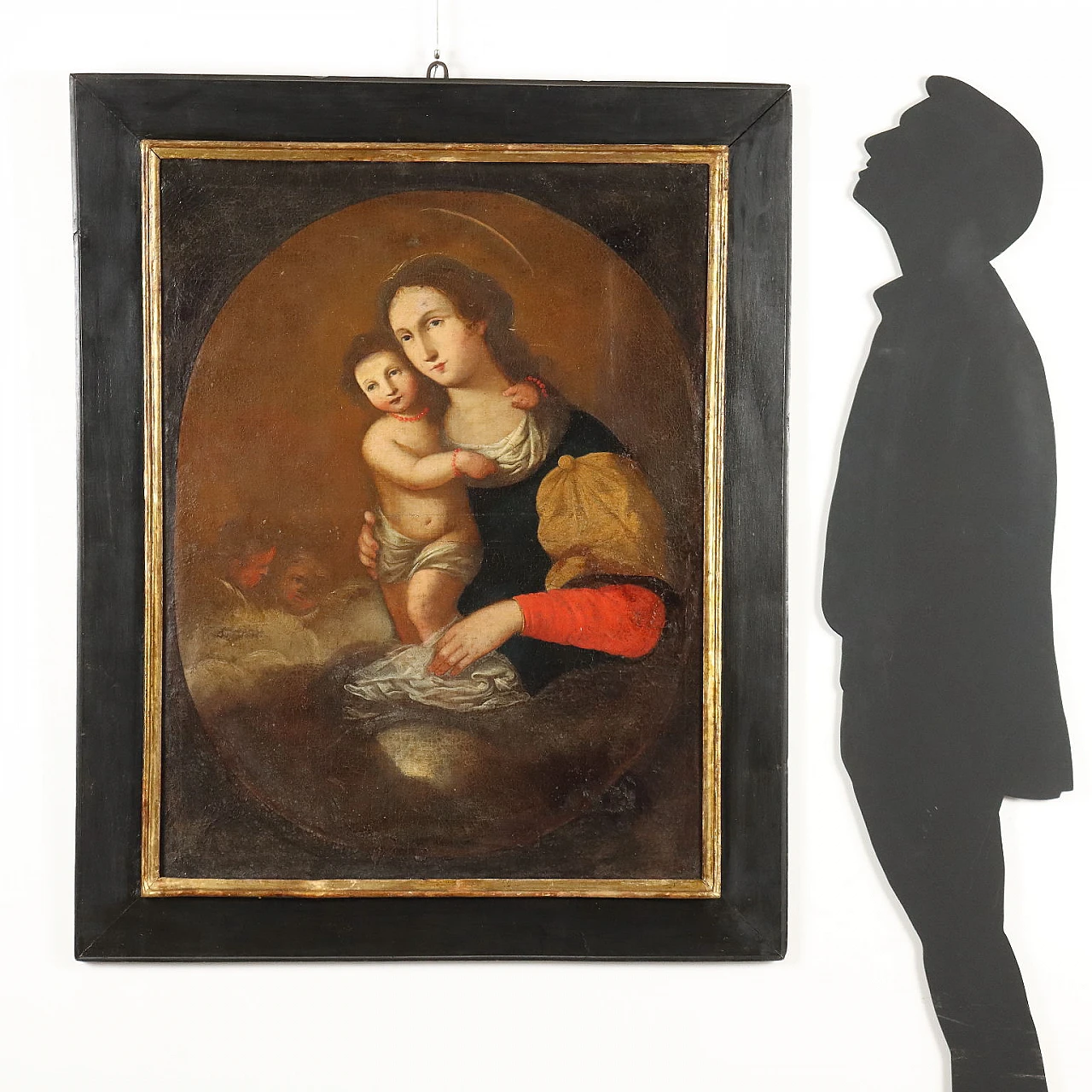 Madonna con Bambino ed Angeli, olio su tela, '600 2