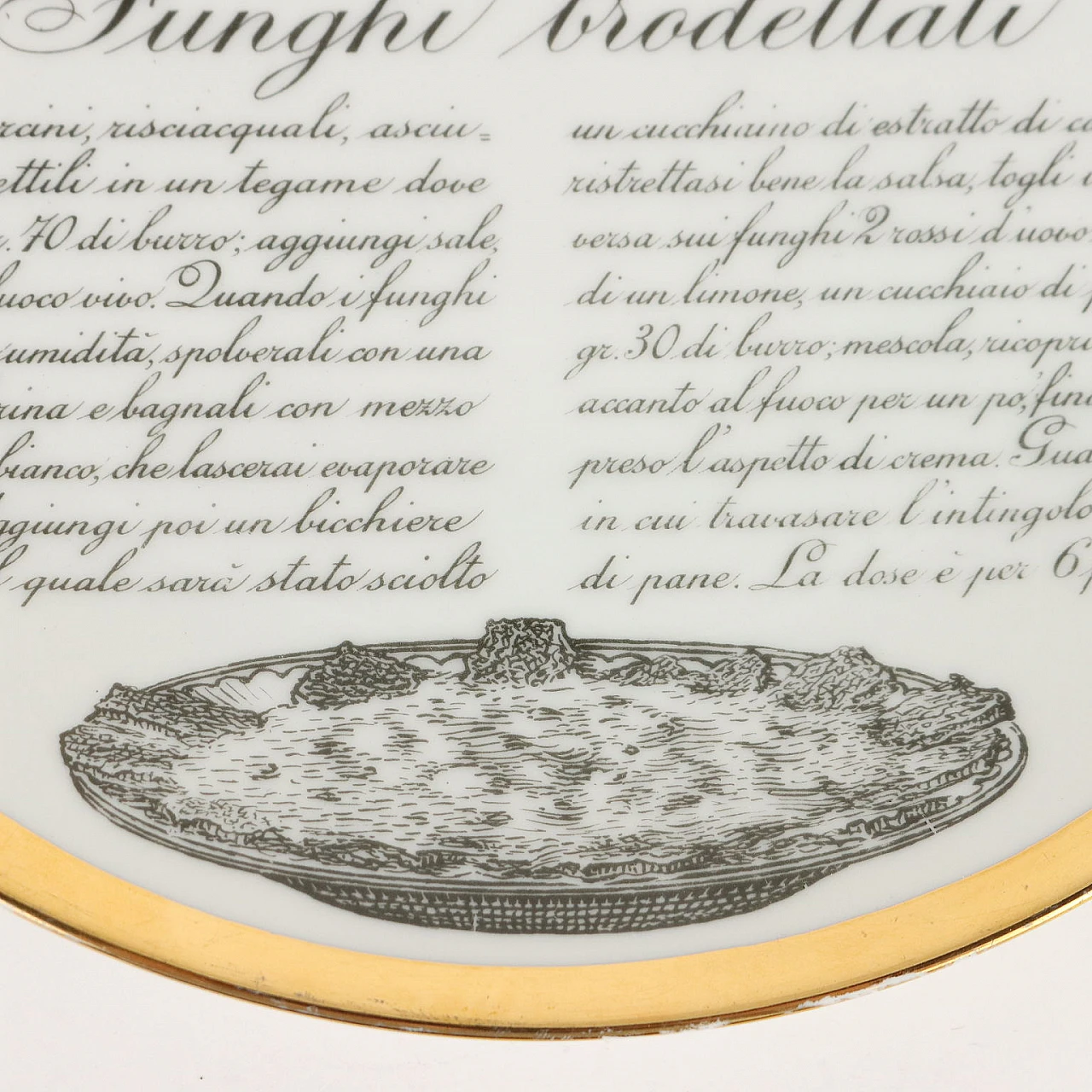 Specialità Liguri plate by Piero Fornasetti, 1960s 6