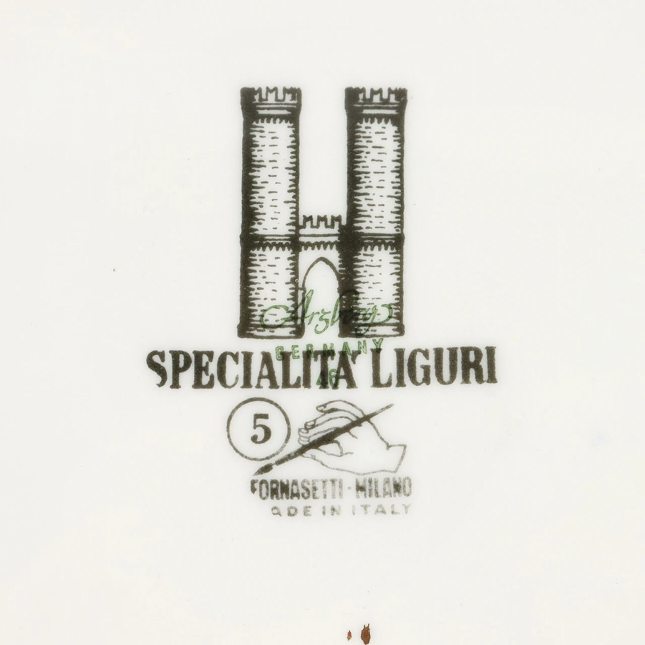 Specialità Liguri plate by Piero Fornasetti, 1960s 7