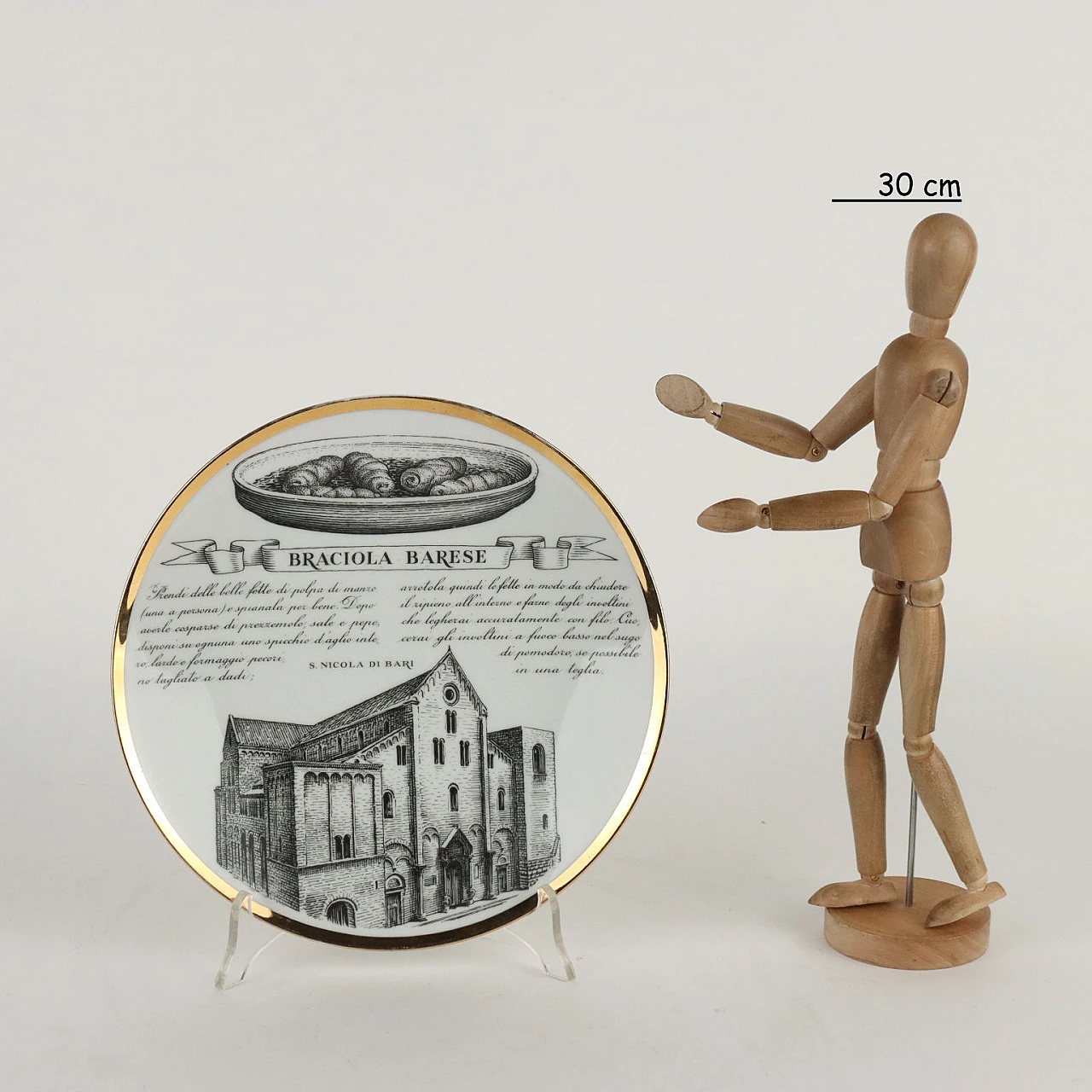 Specialità Pugliesi plate by Piero Fornasetti, 1960s 2