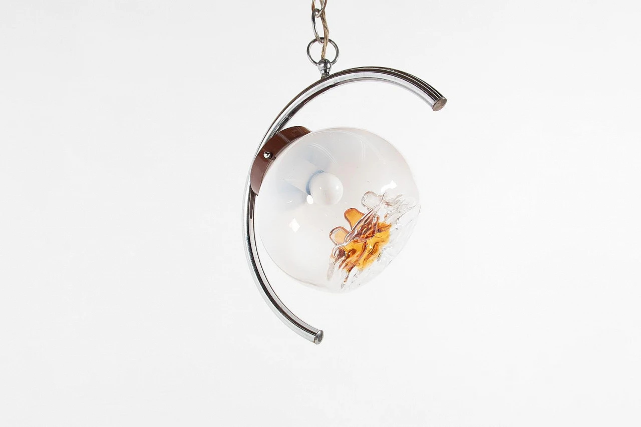 Ceiling lamp in Murano glass by A.V. Mazzega, 1970s 3