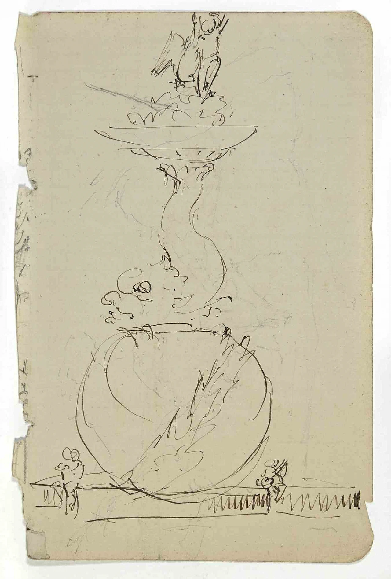 Auguste Leroux, Sketch, Drawing 19th century 1