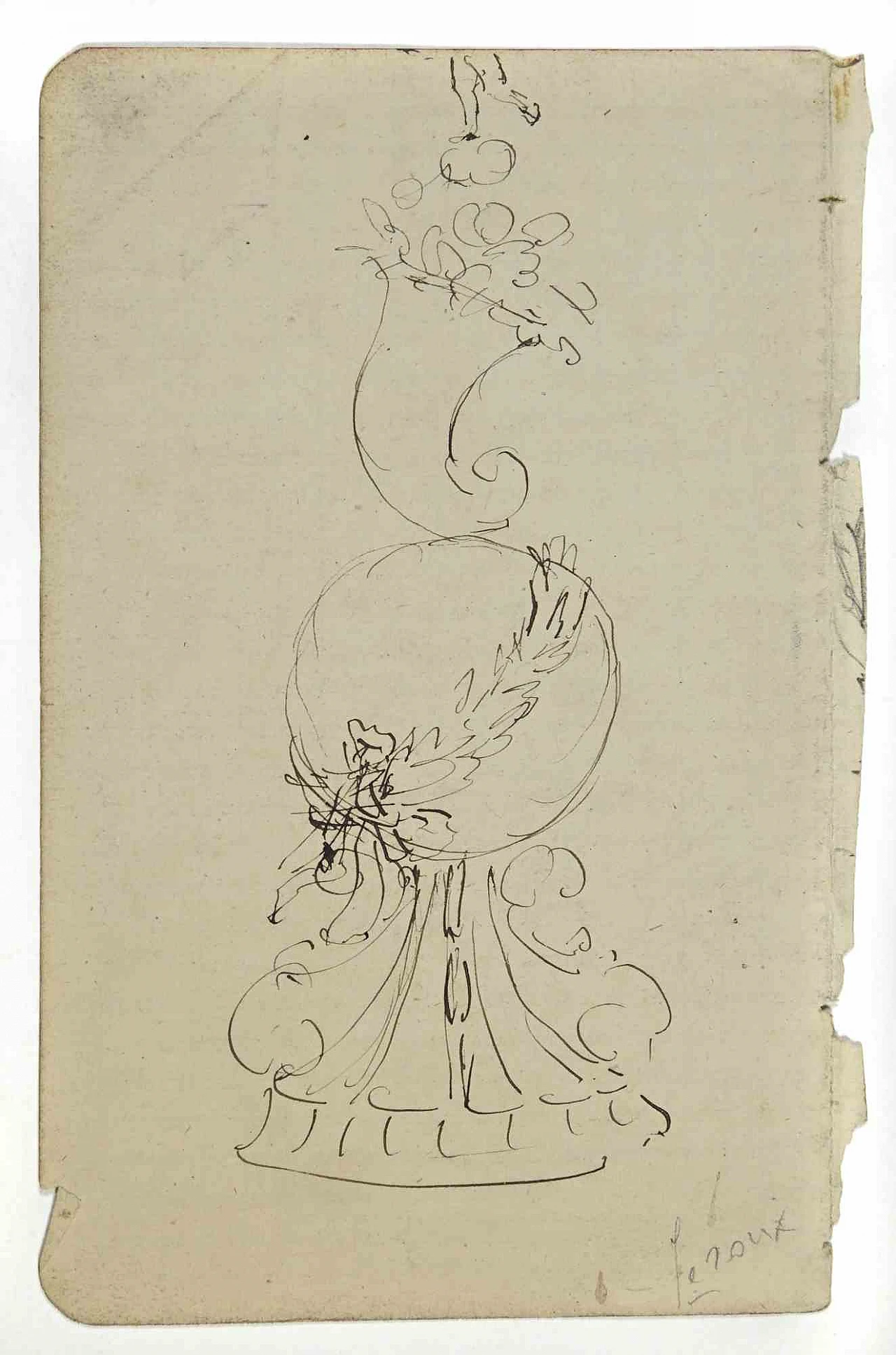 Auguste Leroux, Sketch, Drawing 19th century 2