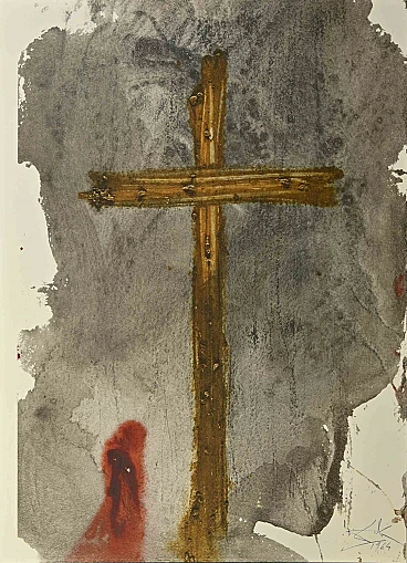 Salvador Dalì, Abraham, Pater Multarem Gentium, Lithograph 1960s-1970s