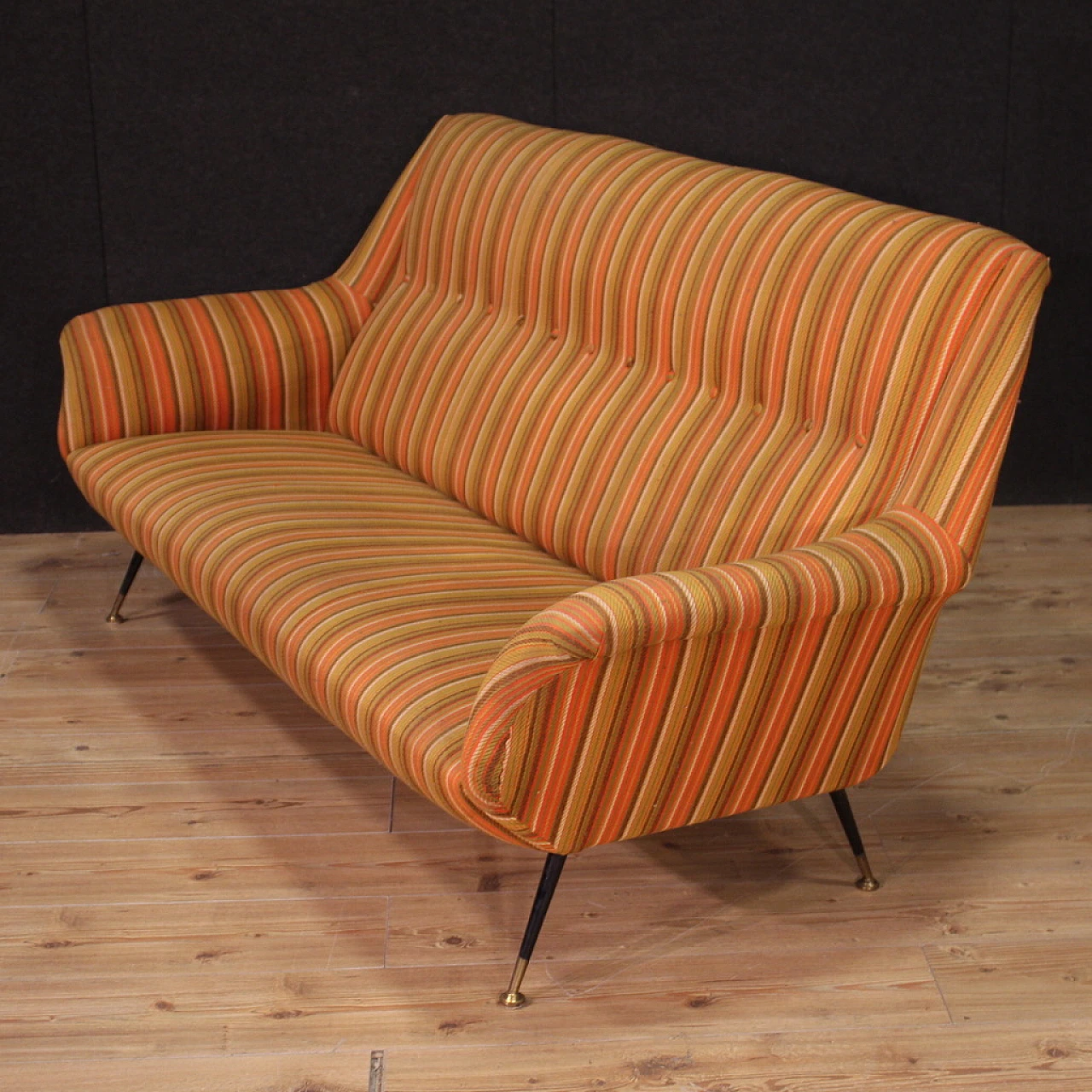 Sofa by Gigi Radice orange, 60s 4