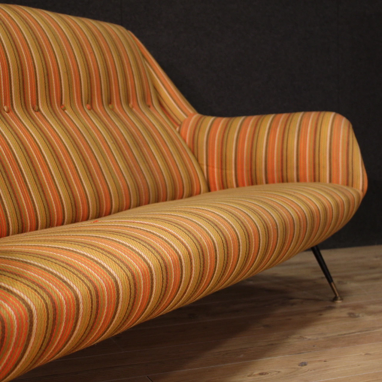 Sofa by Gigi Radice orange, 60s 9