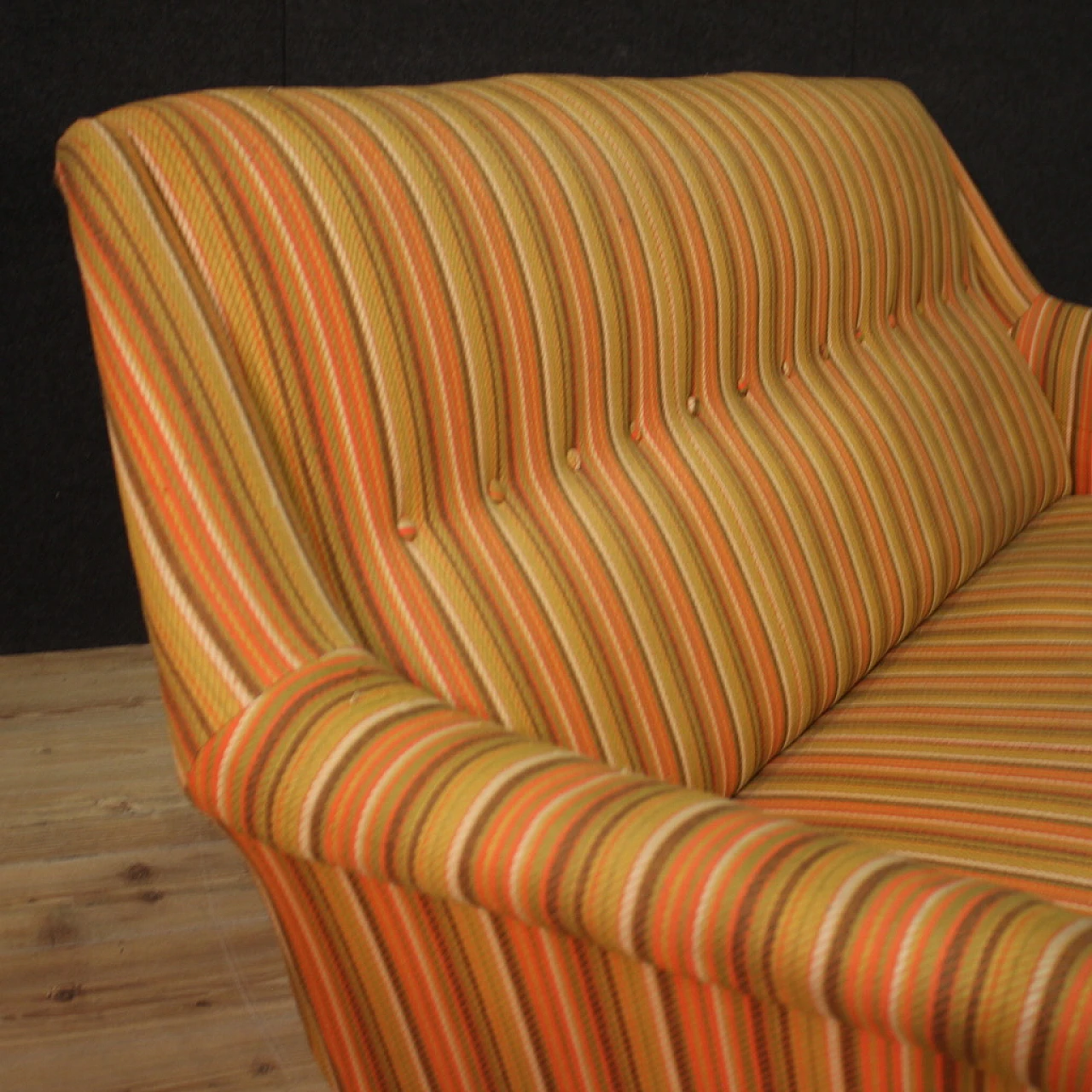 Sofa by Gigi Radice orange, 60s 11