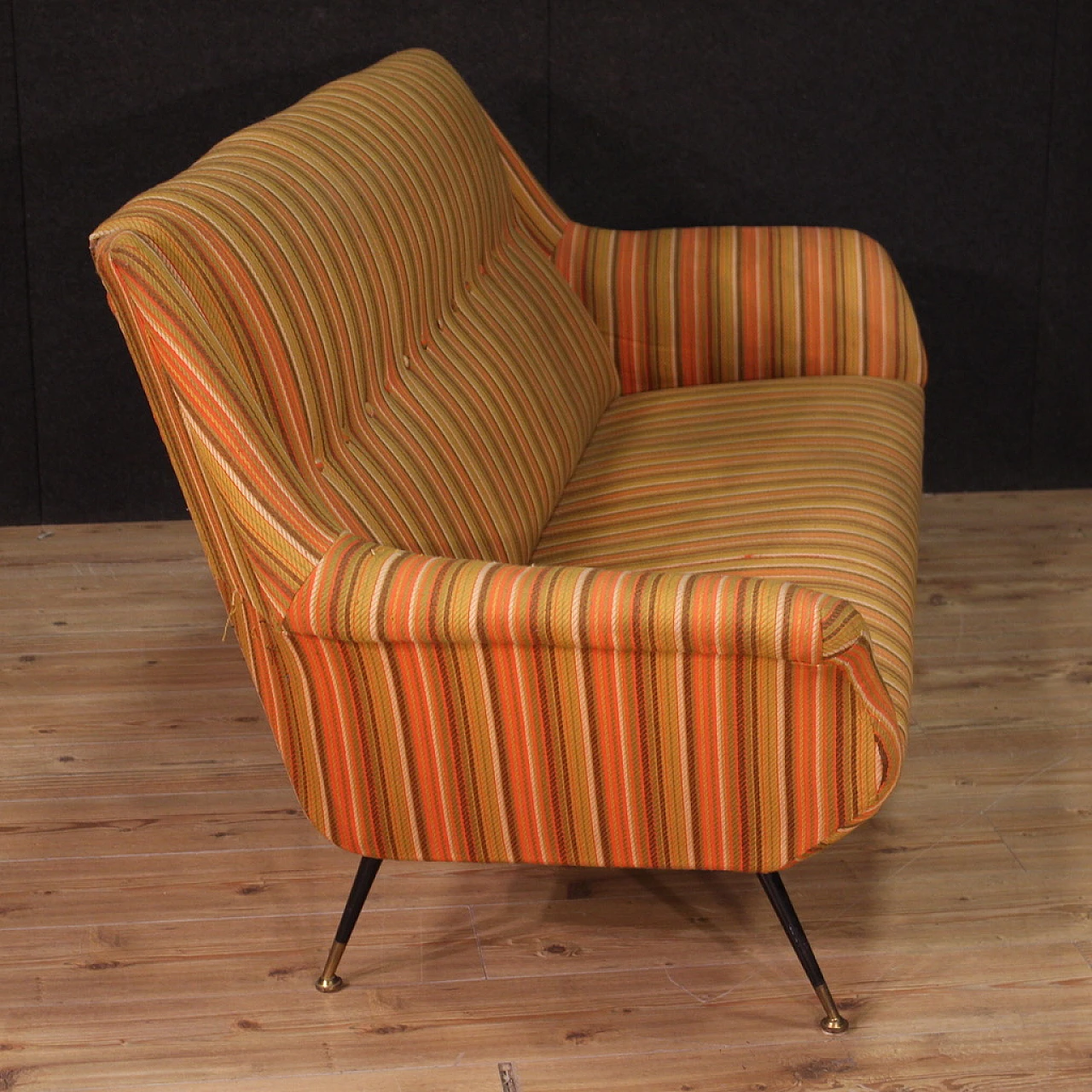 Sofa by Gigi Radice orange, 60s 12