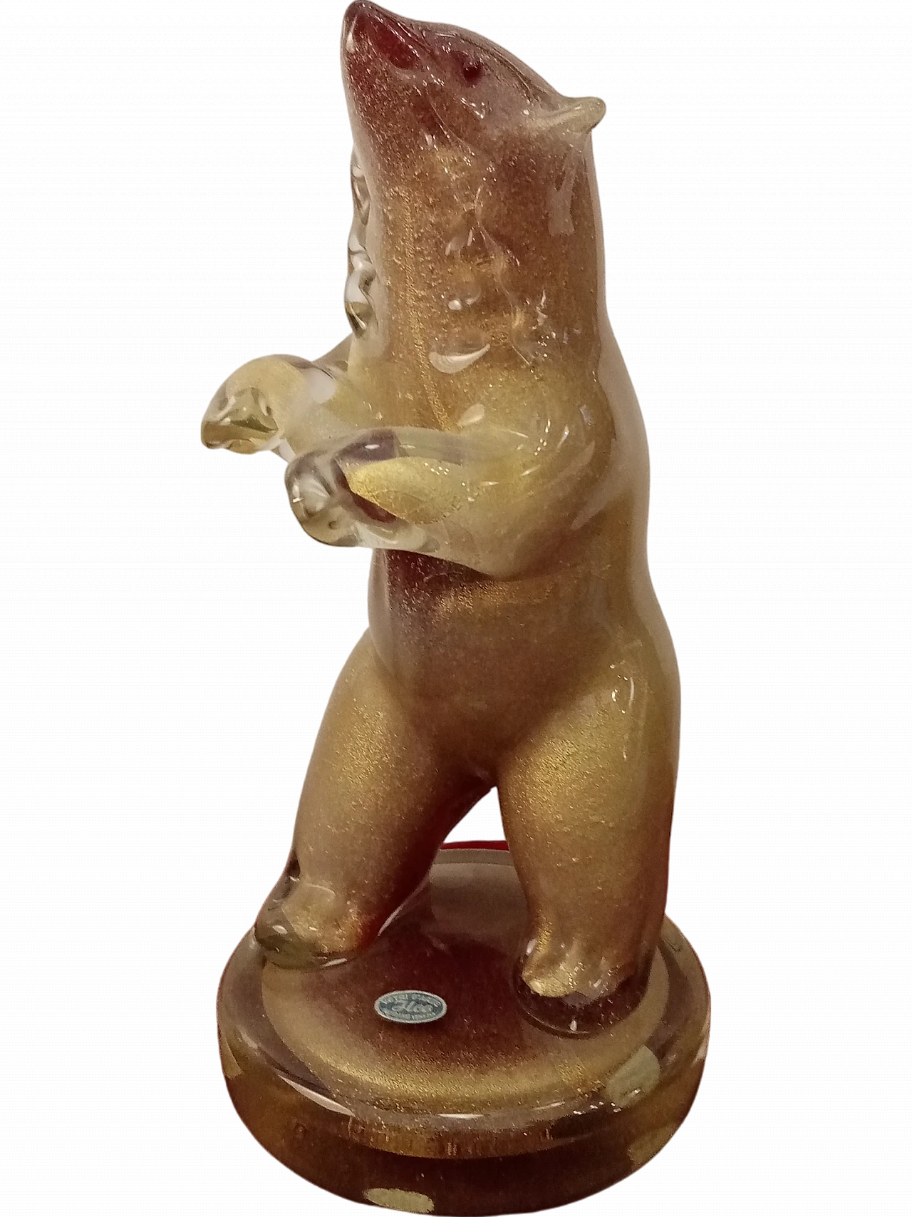 Murano glass bear by Ilco Vetri d'Arte, 1960s 7