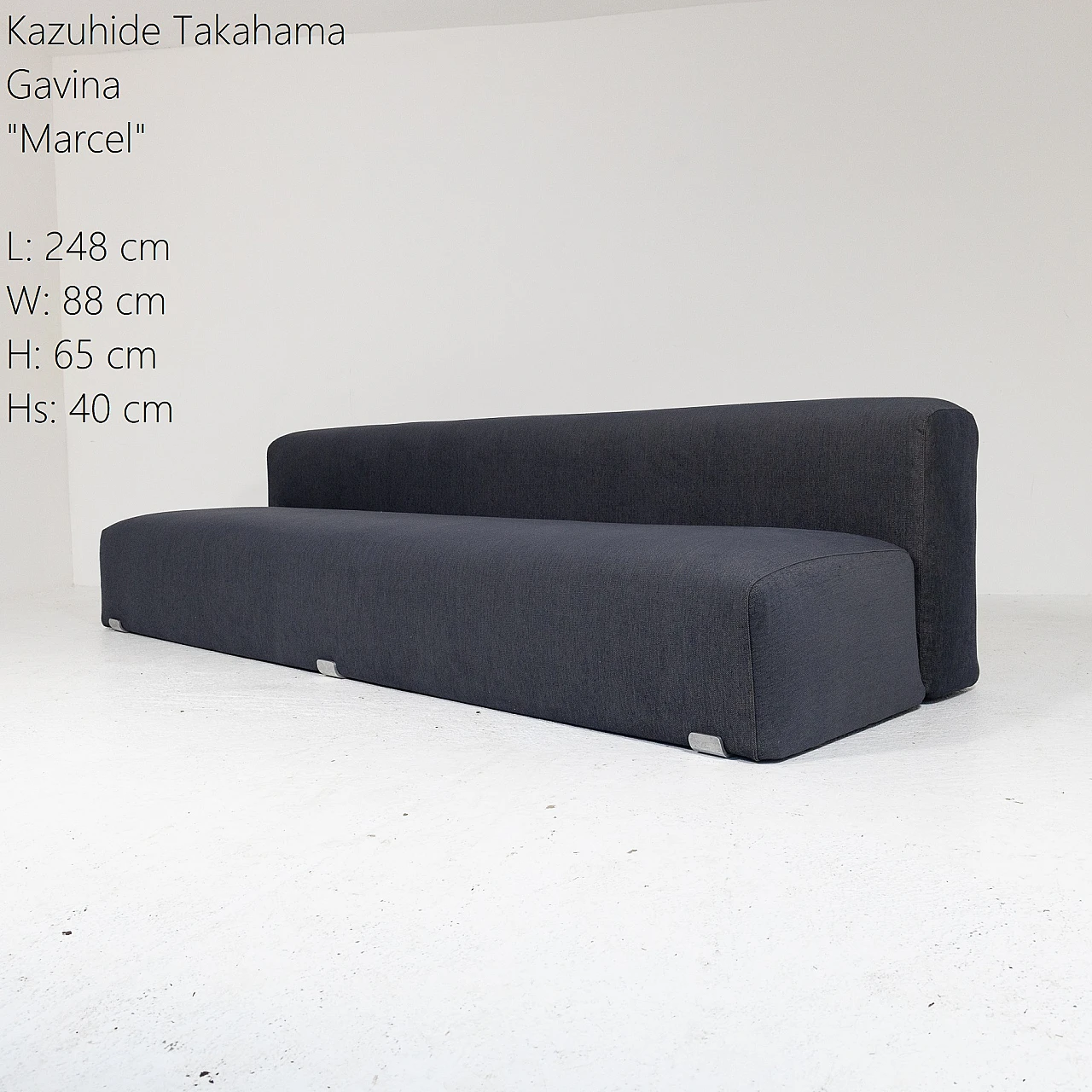 Marcel 3-seater sofa, Kazuhide Takahama for Gavina 2